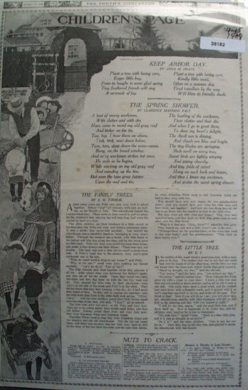 Youths Companion Childrens Page 1909 Article