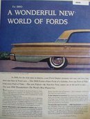 Ford Galaxie Town Victoria Car 1959 Ad