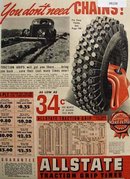 Allstate Traction Grip Tires 1938 Ad
