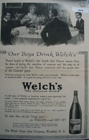 Welchs Grape Juice 1915 Ad