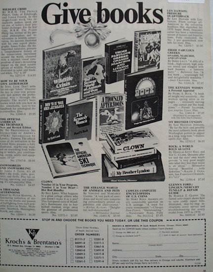 Books to Give 1970 Ad