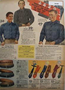 Sears Shirts, Belts and Ties 1936 Ad