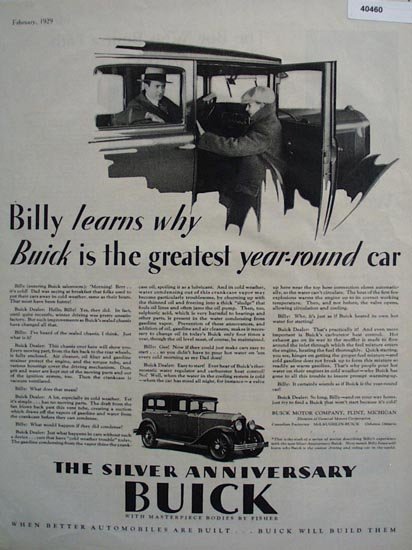 Buick Motor Co. 1929 Ad