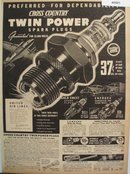 Sears Cross Country Sparkplugs 1938 Ad