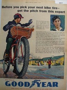Good Year Bicycle Tire 1960 Ad