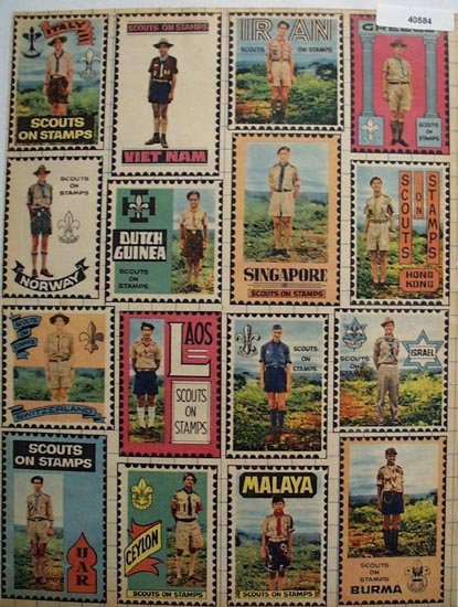 Boy Scout Stamps 1960 Ad