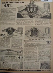 Sears Sun Ray Chicken Brooder 1938 Ad
