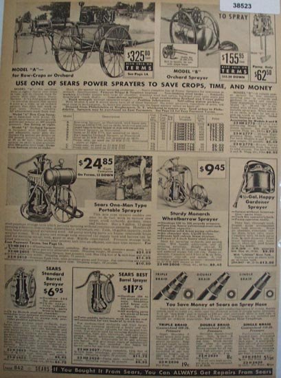Sears Sprayers 1938 Ad