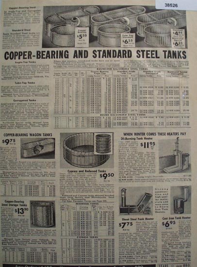 Sears Steel And Redwood Tanks 1938 Ad