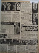 Sears Cream Separators Milk Bottles and Caps 1936 Ad
