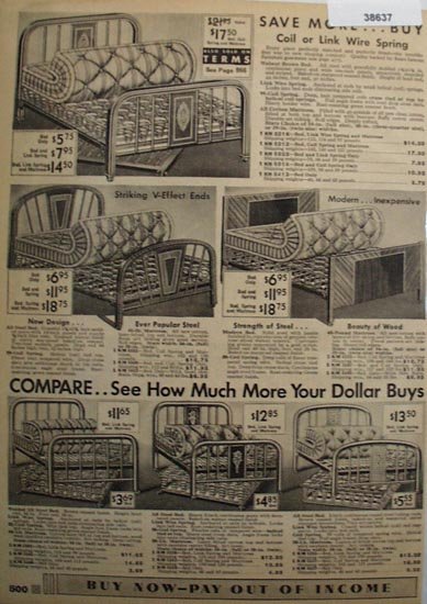 Sears Beds Mattresses Springs 1936 Ad