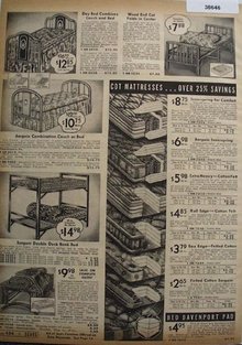 Sears Day Beds And Mattresses 1938 Ad