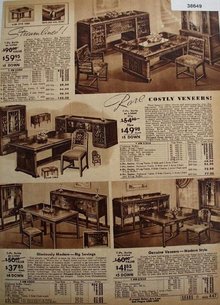 Sears Dining Room Furniture 1938 Ad