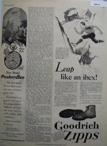 Goodrich Zipps Athletic Shoes 1928 Ad