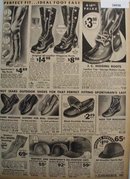 Sears Mens Boots, Caps, Moccasins 1936 Ad