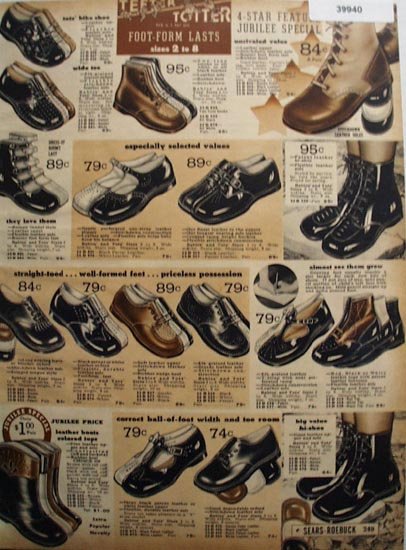 Sears Babies And Tots Shoes 1936 Ad