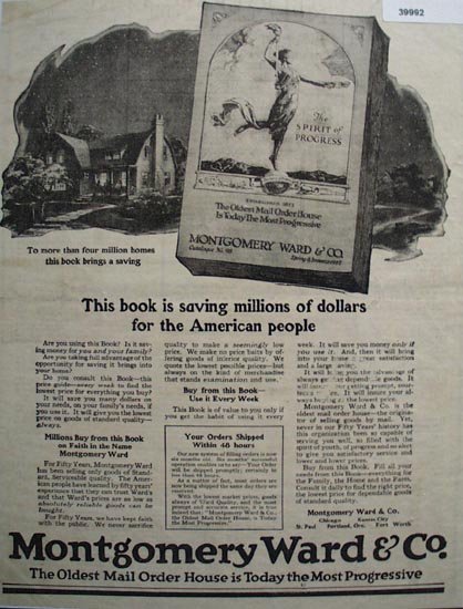 Shop By Mail Montgomery Ward 1923 Ad