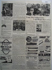 Shop By Mail For All Boys Magazine 1929 Ad