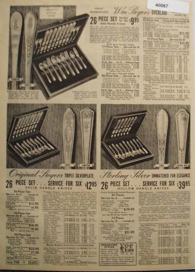 Sears Original Rogers Silverplate 1938 Ad