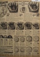 Sears Baseball Gloves And Balls 1938 Ad