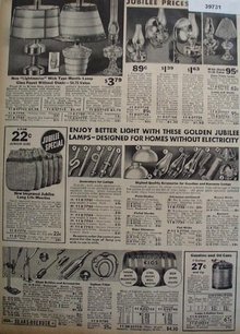 Sears Wick Type Mantle Lamps 1936 Ad