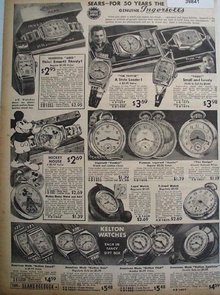 Sears Ingersoll And Kelton Watches 1936 Ad
