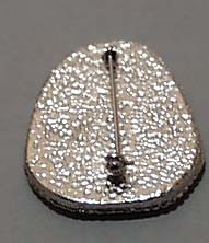 Simulated Turquoise Silvertone Pin