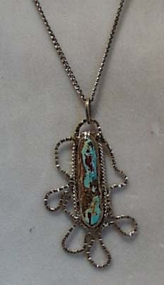 Handmade Sterling & Turquoise Necklace