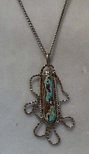 Handmade Sterling & Turquoise Necklace