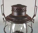 Adlake Reliable Tall globe Burlington Route early 1900's