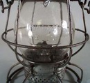 Adlake Reliable Tall globe Burlington Route early 1900's