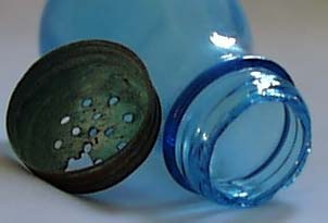 Old Blue Glass Shaker Beaumont Glass