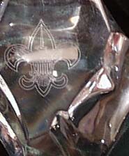 Val St Lambert Boy Scout Paperweight