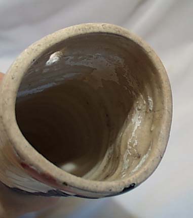 Coiled Art Pottery Wall Pocket OLD