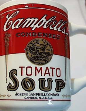 Campbells Tomato Soup Mugs 1950 Era