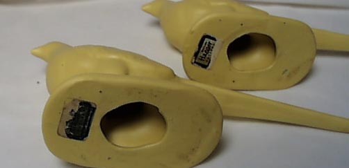 Haeger matt yellow Pheasants & Shell (3)