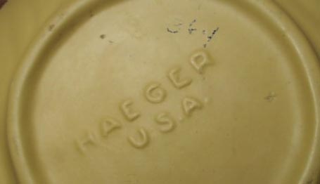 Haeger matt yellow Pheasants & Shell (3)