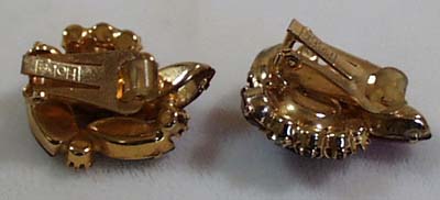 Hobe Red & White Crystal Earrings