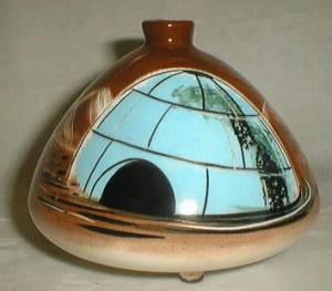 Sascha B Igloo Ash Tray, signed, NEAT.