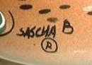 Sascha B Igloo Ash Tray, signed, NEAT.