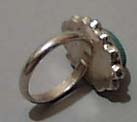 Turquoise & Sterling Small Oval Ring