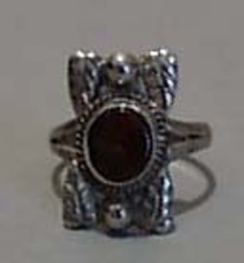 Sterling Silver Hand crafted Ring with Opal