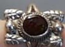 Sterling Silver Hand crafted Ring with Opal