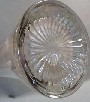 Tall Fluted Crystal Vase Late 1800's - 1900's