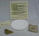 Fenton BiCentennial Milk Glass Plate, & original box