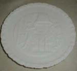 Fenton BiCentennial Milk Glass Plate, & original box