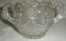 Crystal Open Sugar bowl with a great pattern