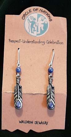 Seneca Eagle Feather Earrings