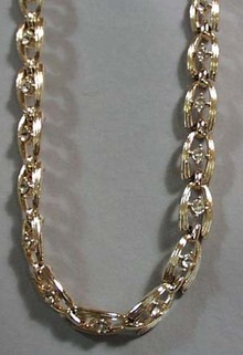 Crystal & Goldtone Necklace