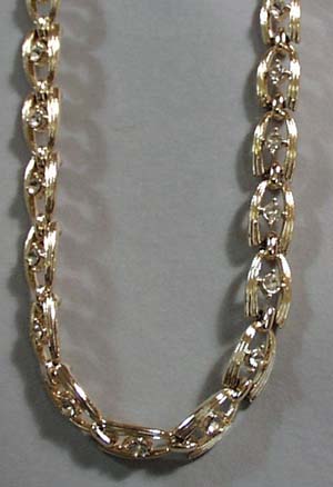 Crystal & Goldtone Necklace
